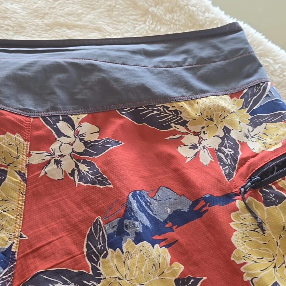Floral Red Patagonia Swim Shorts - Picture 10 of 12